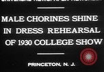 Image chorines mâle Princeton New Jersey USA, 1930, de la seconde 8 séquences d'archives historiques vidéo 65675052009