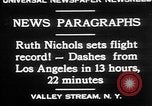 Standbild Ruth Nichols Valley Stream New York USA, 1930, aus Sekunde 4 historischem Filmmaterial Videoclip 65675052011