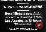 Standbild Ruth Nichols Valley Stream New York USA, 1930, aus Sekunde 6 historischem Filmmaterial Videoclip 65675052011
