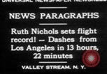 Standbild Ruth Nichols Valley Stream New York USA, 1930, aus Sekunde 8 historischem Filmmaterial Videoclip 65675052011