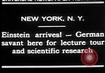 Image of Albert Einstein New York United States USA, 1930, second 6 stock footage video 65675052013