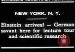 Image of Albert Einstein New York United States USA, 1930, second 8 stock footage video 65675052013
