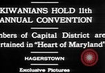 Image Président de Kiwanis International McDavid Hagerstown Maryland USA, 1930, de la seconde 9 séquences d'archives historiques vidéo 65675052017