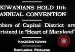Image Président de Kiwanis International McDavid Hagerstown Maryland USA, 1930, de la seconde 14 séquences d'archives historiques vidéo 65675052017
