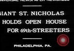 Standbild Santa Claus Upper Darby Pennsylvania USA, 1930, aus Sekunde 6 historischem Filmmaterial Videoclip 65675052018