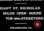 Standbild Santa Claus Upper Darby Pennsylvania USA, 1930, aus Sekunde 9 historischem Filmmaterial Videoclip 65675052018