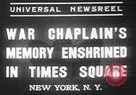 Image Memorial de Francis P Duffy New York City USA, 1937, de la seconde 10 séquences d'archives historiques vidéo 65675052022