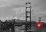 Standbild Goldene niet Abschluss der Golden Gate Bridge San Francisco California USA, 1937, aus Sekunde 13 historischem Filmmaterial Videoclip 65675052024