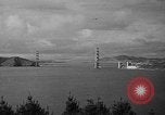 Standbild Goldene niet Abschluss der Golden Gate Bridge San Francisco California USA, 1937, aus Sekunde 40 historischem Filmmaterial Videoclip 65675052024