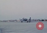 Image of camouflaged AC 47 aircraft Vietnam Bien Hoa Air Base, 1967, second 60 stock footage video 65675052032