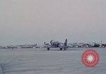 Image of camouflaged AC 47 aircraft Vietnam Bien Hoa Air Base, 1967, second 61 stock footage video 65675052032