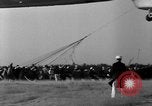 Image of airship LZ 129 Hindenburg Lakehurst Naval Air Station New Jersey USA, 1936, second 59 stock footage video 65675052076