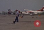 Image of aircraft T-2C Beeville Texas Naval Air Station Chase Field USA, 1982, second 6 stock footage video 65675052113