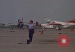 Image of aircraft T-2C Beeville Texas Naval Air Station Chase Field USA, 1982, second 7 stock footage video 65675052113