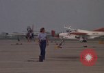 Image of aircraft T-2C Beeville Texas Naval Air Station Chase Field USA, 1982, second 8 stock footage video 65675052113
