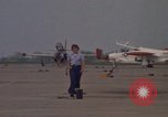 Image of aircraft T-2C Beeville Texas Naval Air Station Chase Field USA, 1982, second 10 stock footage video 65675052113