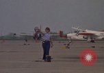 Image of aircraft T-2C Beeville Texas Naval Air Station Chase Field USA, 1982, second 12 stock footage video 65675052113