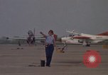 Image of aircraft T-2C Beeville Texas Naval Air Station Chase Field USA, 1982, second 15 stock footage video 65675052113