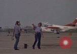Image of aircraft T-2C Beeville Texas Naval Air Station Chase Field USA, 1982, second 17 stock footage video 65675052113