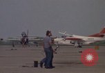 Image of aircraft T-2C Beeville Texas Naval Air Station Chase Field USA, 1982, second 18 stock footage video 65675052113