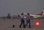 Image of aircraft T-2C Beeville Texas Naval Air Station Chase Field USA, 1982, second 19 stock footage video 65675052113