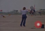 Image of aircraft T-2C Beeville Texas Naval Air Station Chase Field USA, 1982, second 24 stock footage video 65675052113