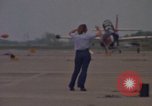 Image of aircraft T-2C Beeville Texas Naval Air Station Chase Field USA, 1982, second 25 stock footage video 65675052113