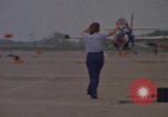 Image of aircraft T-2C Beeville Texas Naval Air Station Chase Field USA, 1982, second 31 stock footage video 65675052113
