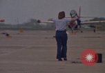 Image of aircraft T-2C Beeville Texas Naval Air Station Chase Field USA, 1982, second 33 stock footage video 65675052113
