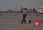 Image of aircraft T-2C Beeville Texas Naval Air Station Chase Field USA, 1982, second 38 stock footage video 65675052113