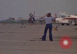 Image of aircraft T-2C Beeville Texas Naval Air Station Chase Field USA, 1982, second 39 stock footage video 65675052113