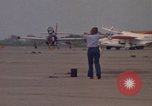 Image of aircraft T-2C Beeville Texas Naval Air Station Chase Field USA, 1982, second 40 stock footage video 65675052113