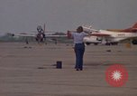 Image of aircraft T-2C Beeville Texas Naval Air Station Chase Field USA, 1982, second 41 stock footage video 65675052113