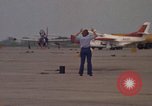 Image of aircraft T-2C Beeville Texas Naval Air Station Chase Field USA, 1982, second 42 stock footage video 65675052113