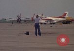 Image of aircraft T-2C Beeville Texas Naval Air Station Chase Field USA, 1982, second 43 stock footage video 65675052113