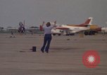 Image of aircraft T-2C Beeville Texas Naval Air Station Chase Field USA, 1982, second 45 stock footage video 65675052113
