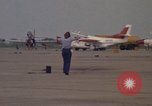 Image of aircraft T-2C Beeville Texas Naval Air Station Chase Field USA, 1982, second 46 stock footage video 65675052113