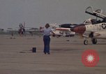 Image of aircraft T-2C Beeville Texas Naval Air Station Chase Field USA, 1982, second 50 stock footage video 65675052113