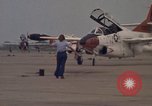 Image of aircraft T-2C Beeville Texas Naval Air Station Chase Field USA, 1982, second 52 stock footage video 65675052113