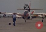 Image of aircraft T-2C Beeville Texas Naval Air Station Chase Field USA, 1982, second 55 stock footage video 65675052113