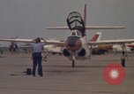 Image of aircraft T-2C Beeville Texas Naval Air Station Chase Field USA, 1982, second 56 stock footage video 65675052113