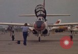 Image of aircraft T-2C Beeville Texas Naval Air Station Chase Field USA, 1982, second 61 stock footage video 65675052113