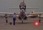 Image of aircraft T-2C Beeville Texas Naval Air Station Chase Field USA, 1982, second 62 stock footage video 65675052113