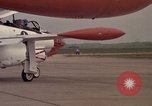 Image of aircraft T-2C Beeville Texas Naval Air Station Chase Field USA, 1982, second 35 stock footage video 65675052114
