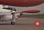 Image of aircraft T-2C Beeville Texas Naval Air Station Chase Field USA, 1982, second 36 stock footage video 65675052114