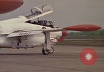Image of aircraft T-2C Beeville Texas Naval Air Station Chase Field USA, 1982, second 42 stock footage video 65675052114