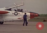Image of aircraft T-2C Beeville Texas Naval Air Station Chase Field USA, 1982, second 45 stock footage video 65675052114