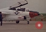 Image of aircraft T-2C Beeville Texas Naval Air Station Chase Field USA, 1982, second 47 stock footage video 65675052114