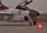 Image of aircraft T-2C Beeville Texas Naval Air Station Chase Field USA, 1982, second 51 stock footage video 65675052114