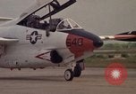 Image of aircraft T-2C Beeville Texas Naval Air Station Chase Field USA, 1982, second 54 stock footage video 65675052114